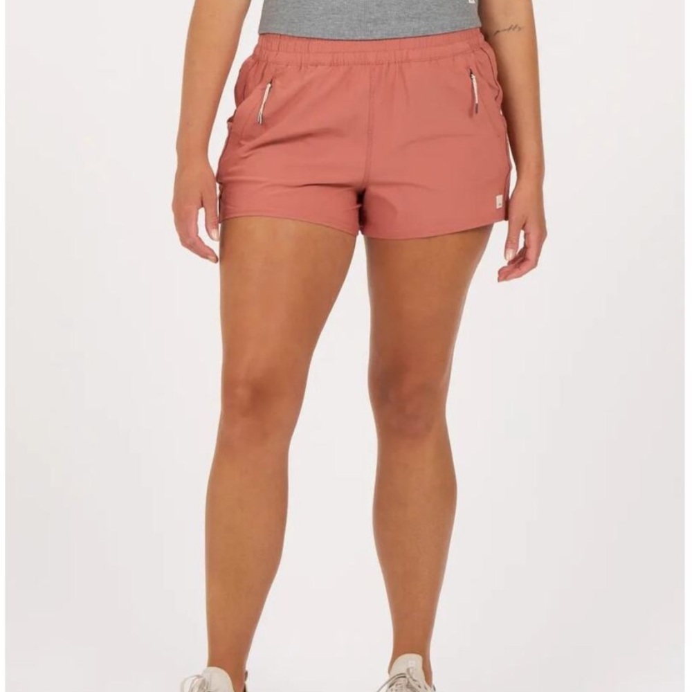 Vuori Women's Dash Terracotta Athletic Shorts